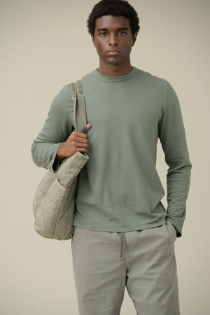 SS26 LS ORGANIC COTTON HEMP LOUNGE TEE