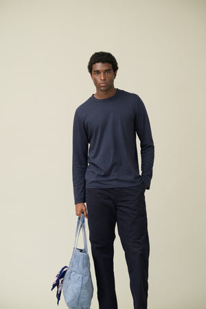 SS26 LS ORGANIC COTTON HEMP LOUNGE TEE