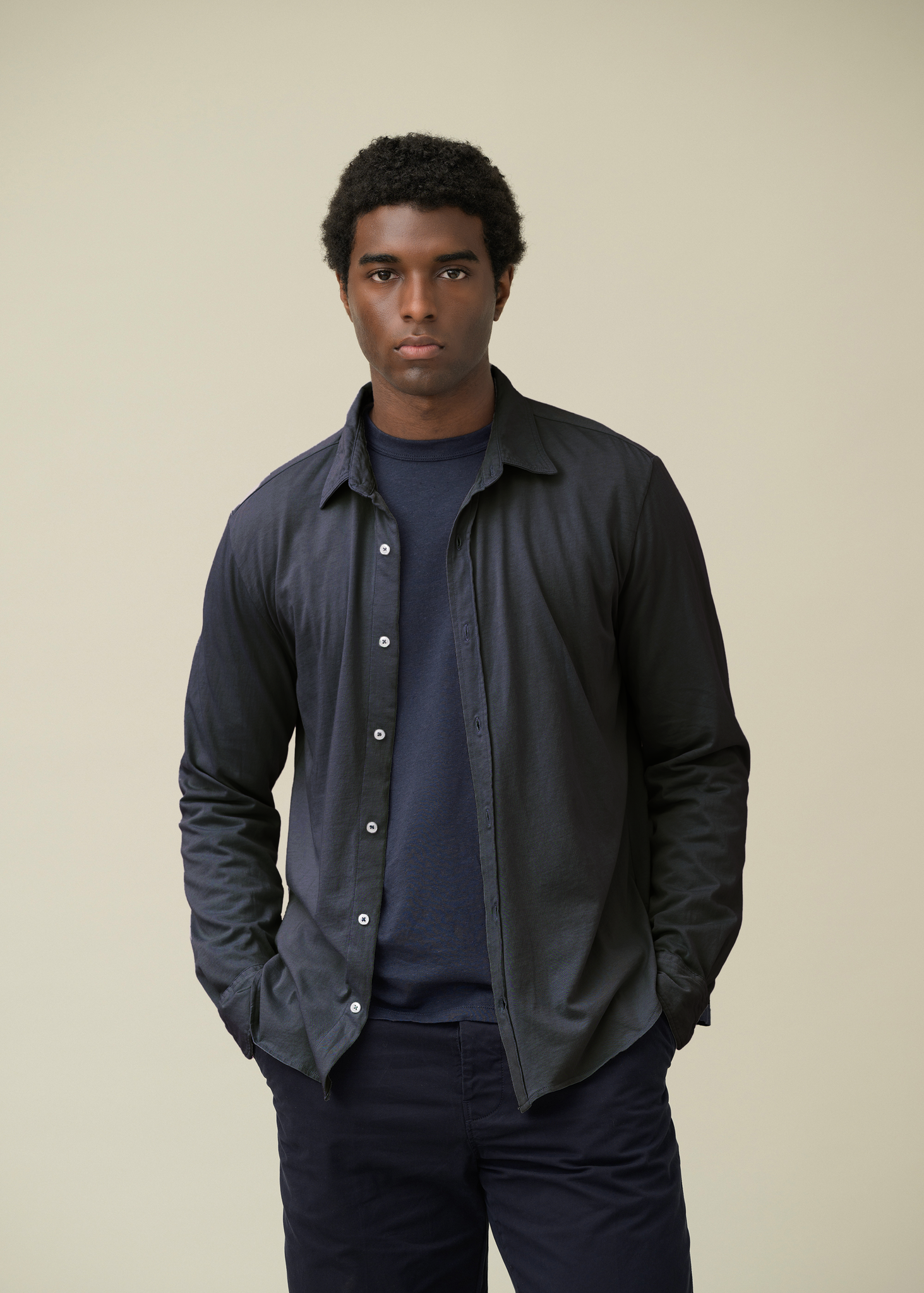 SS26 LS SUPIMA JERSEY EASY SHIRT