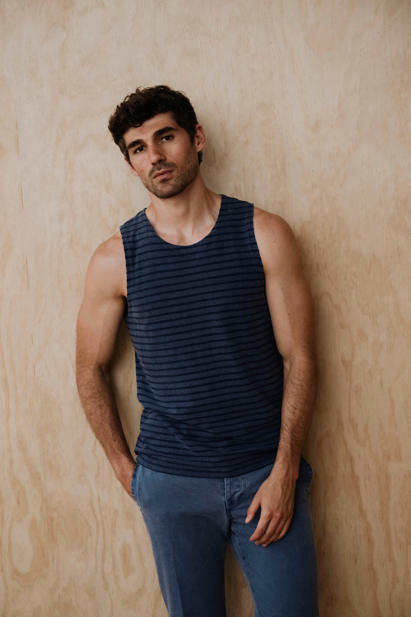 SS26 ORGANIC HEMP STRIPE TANK