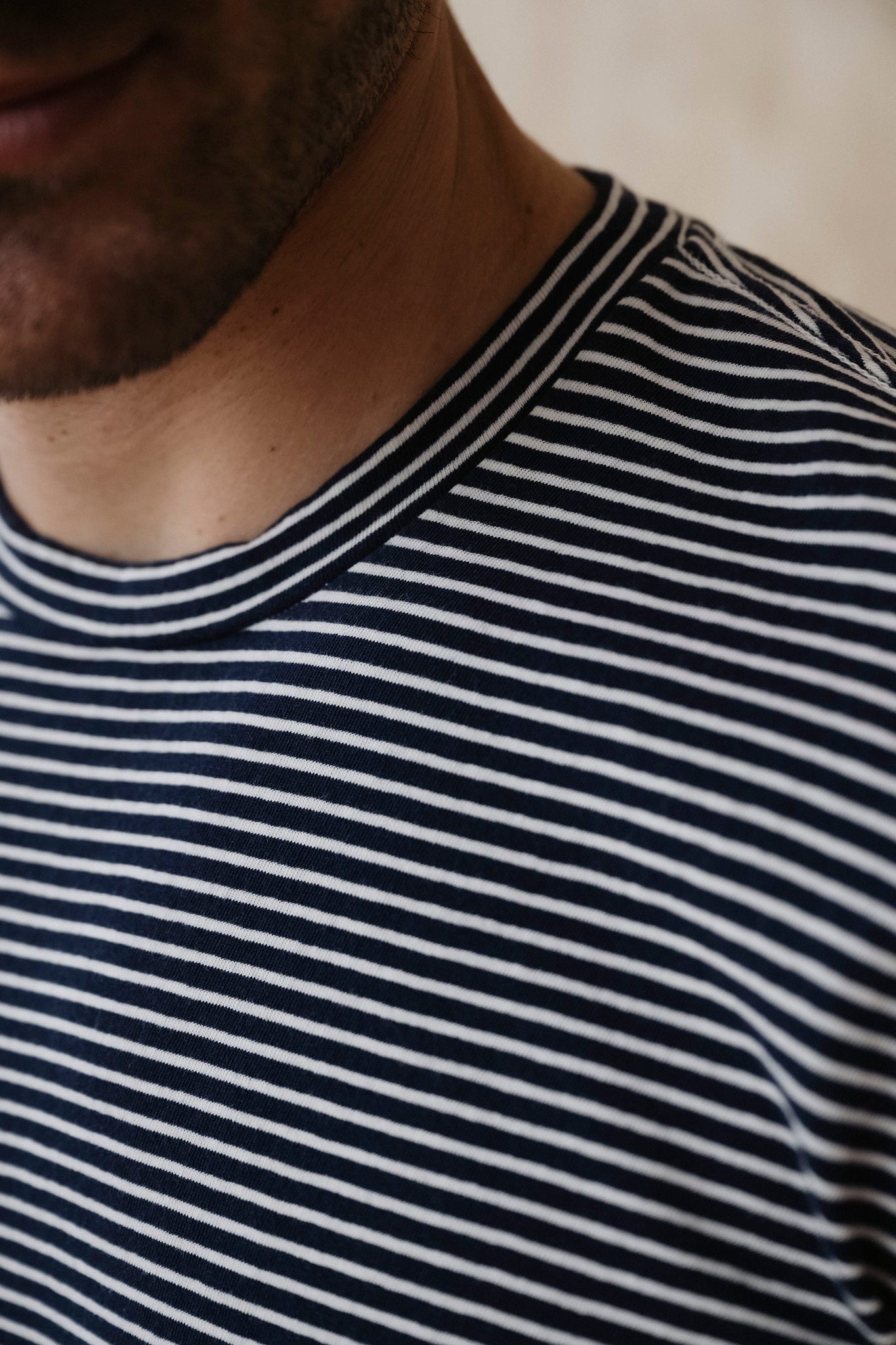 SS26 LS YARN DYE JERSEY CREW TEE