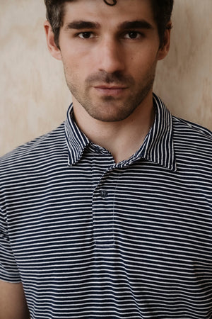 SS26 SS YARN DYE JERSEY POLO