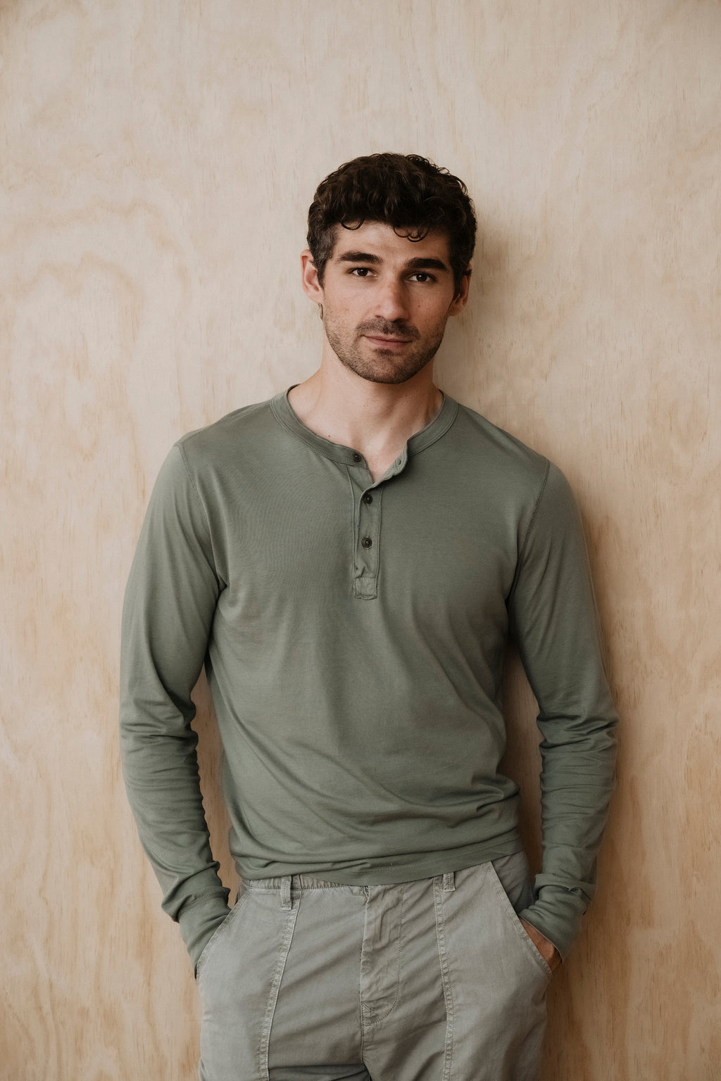 AW26 LS SUPIMA JERSEY HENLEY – Save Khaki Wholesale
