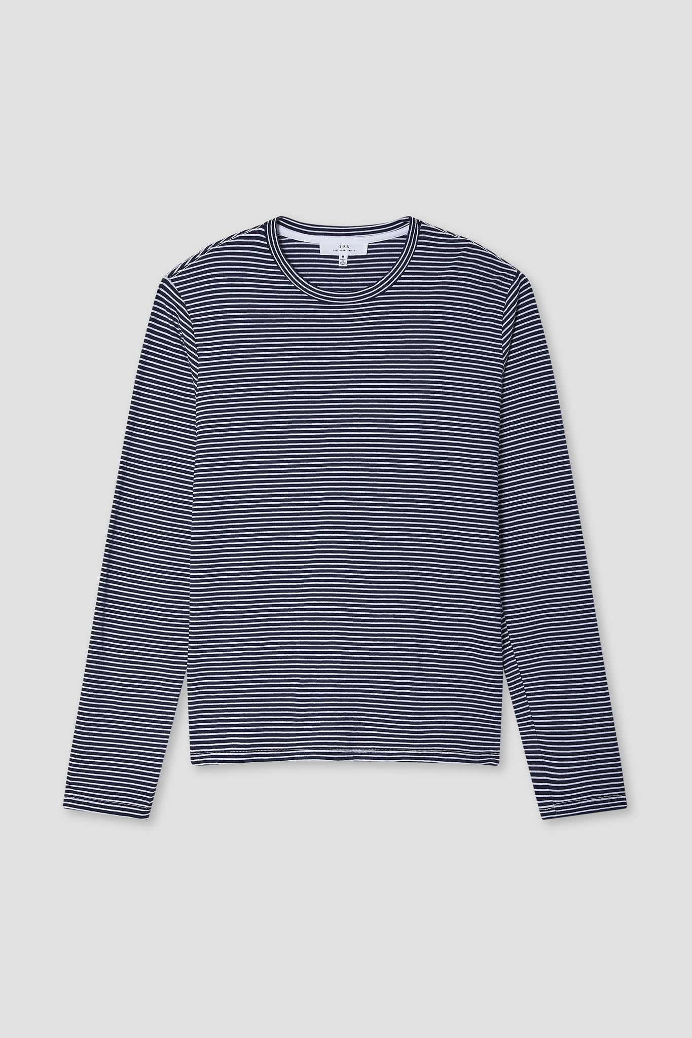 SS26 LS YARN DYE JERSEY CREW TEE
