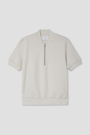 SUPIMA FLEECE QUARTER ZIP POLO