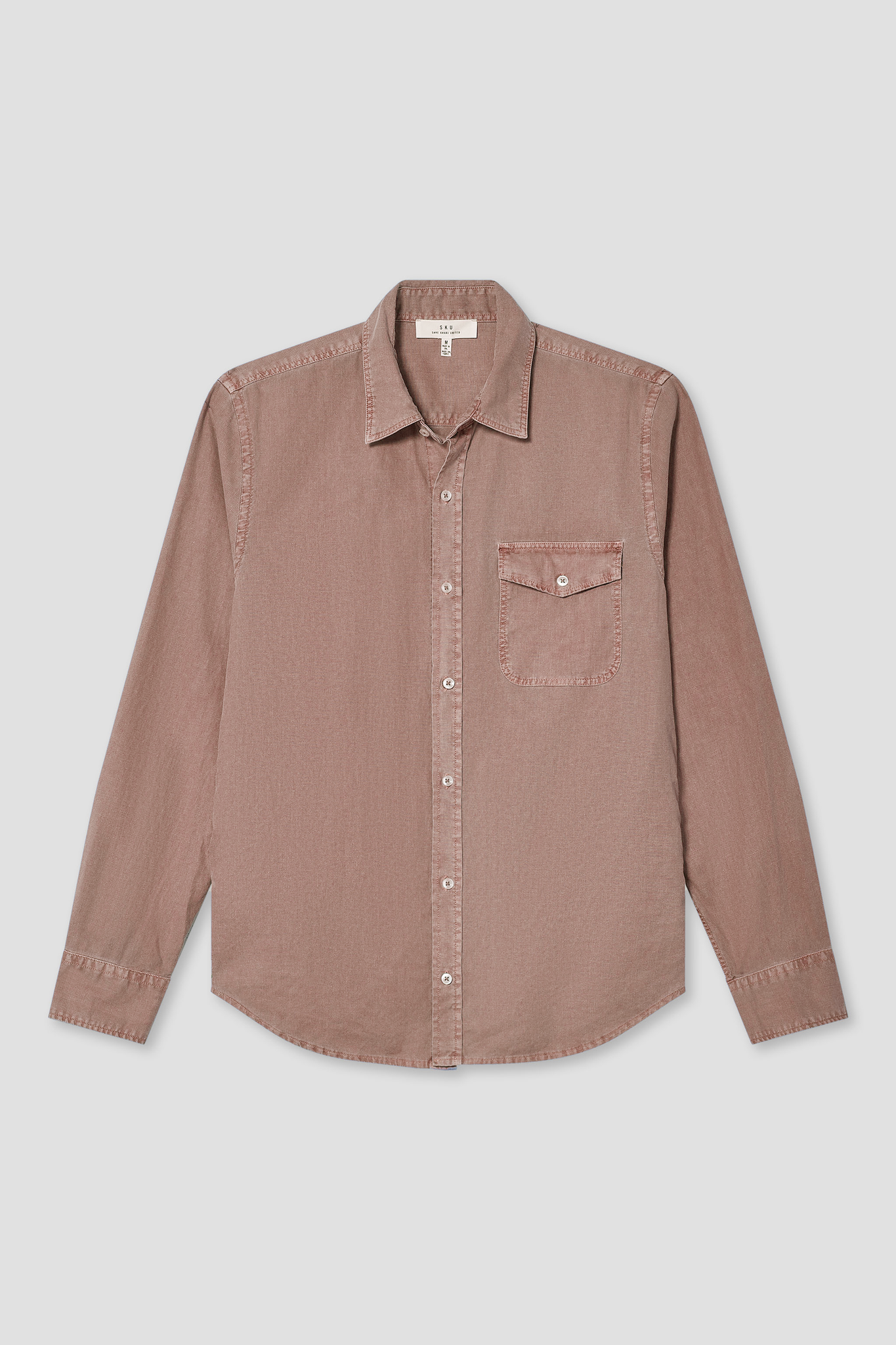 SS26 COTTON HEMP PIGMENT DYE WORK SHIRT