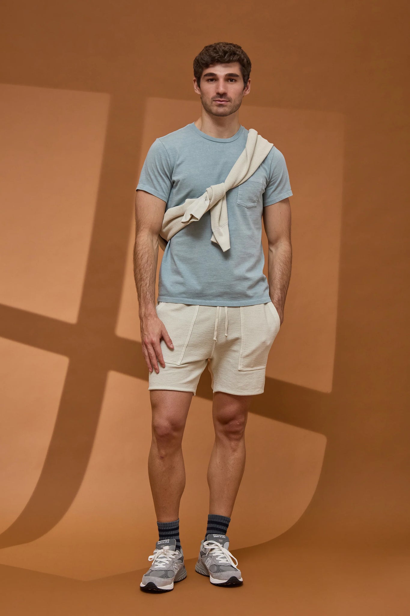 SS25 AMERICAN TWILL BACK TERRY UTILITY SWEAT SHORT