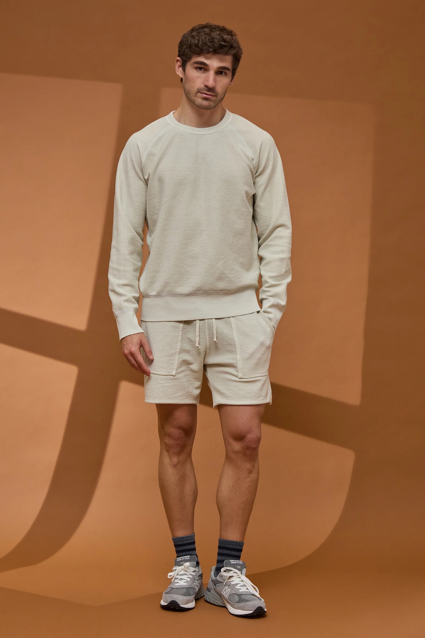 SS25 AMERICAN TWILL BACK TERRY UTILITY SWEAT SHORT