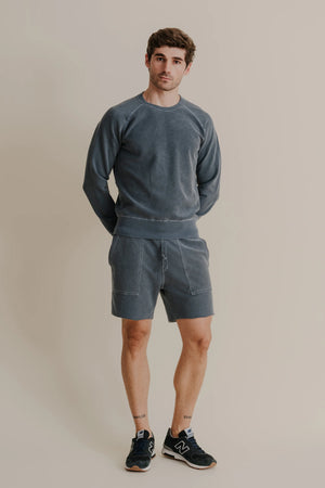 SS25 AMERICAN TWILL BACK TERRY UTILITY SWEAT SHORT