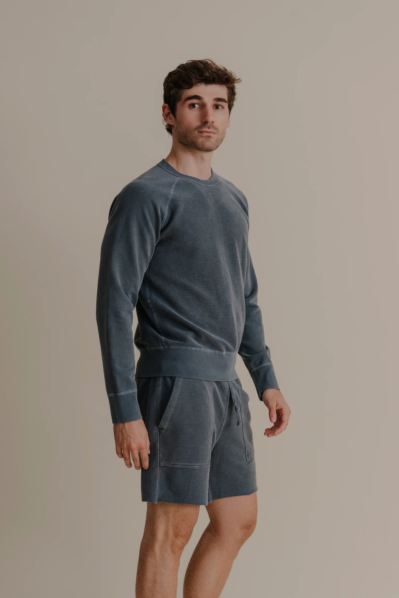 SS25 AMERICAN TWILL BACK TERRY UTILITY SWEAT SHORT