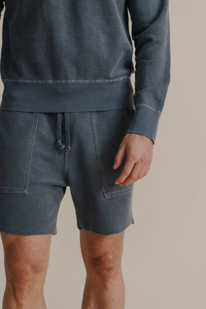 SS25 AMERICAN TWILL BACK TERRY UTILITY SWEAT SHORT