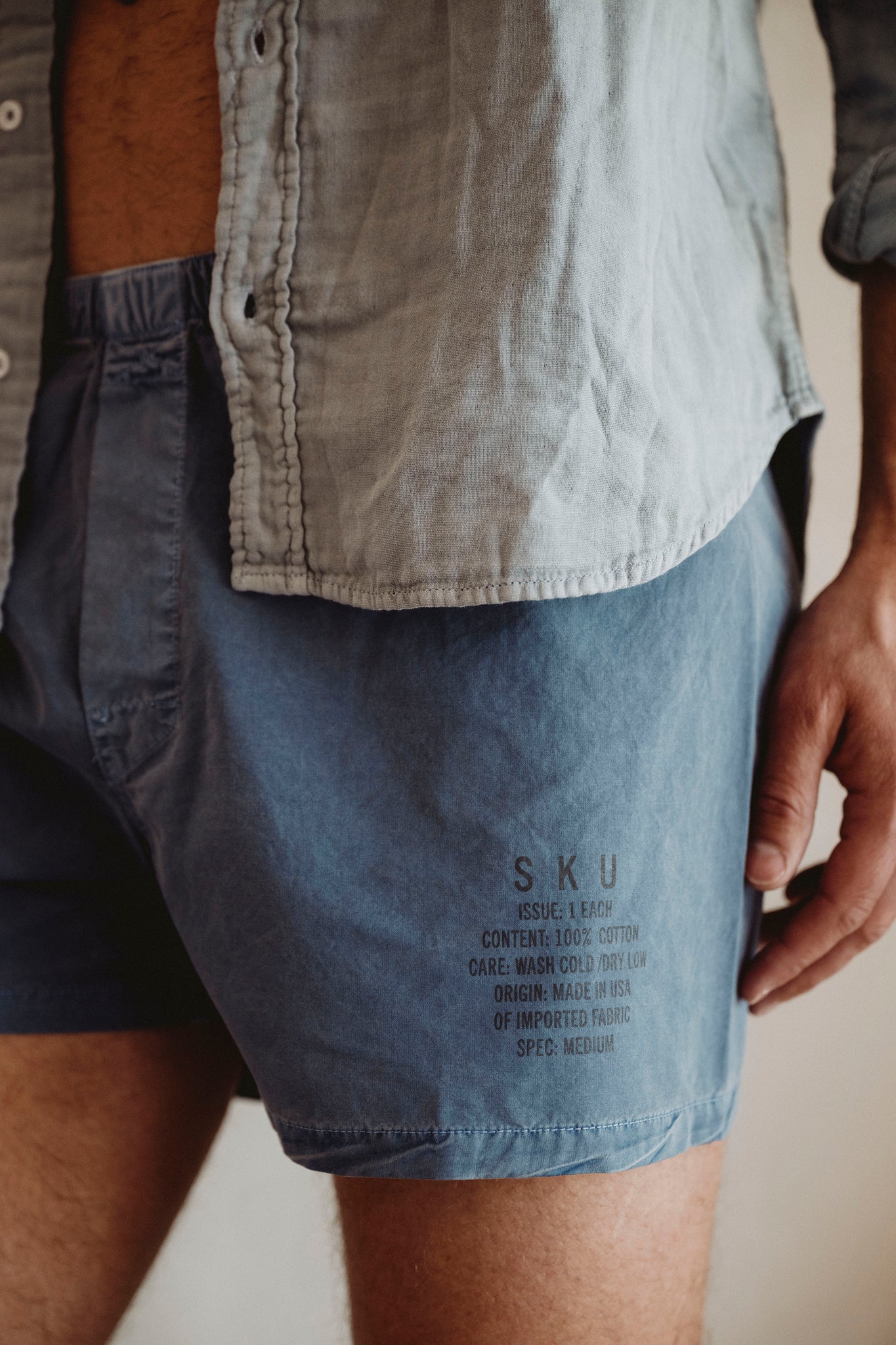 SS26 DISTRESSED DYED FIELD BOXER