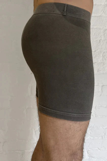 SS26 DISTRESSED DYE SUPIMA RIB BOXER BRIEF